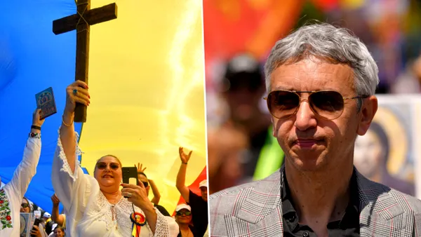 Imagini de la „Marșul Normalității” la care au participat Diana Șoșoacă, Dan Diaconescu și mai mulți preoți