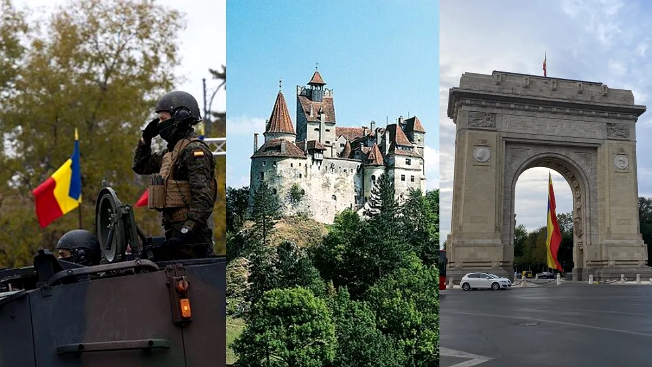1 DECEMBRIE, calendarul zilei: Ziua Națională a României. Brașovul donează Castelul Bran Reginei Maria. Este inaugurat Arcul de Triumf din București