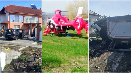 VIDEO | Accident cumplit în județul Gorj! Doi copii și mama lor, răniți grav