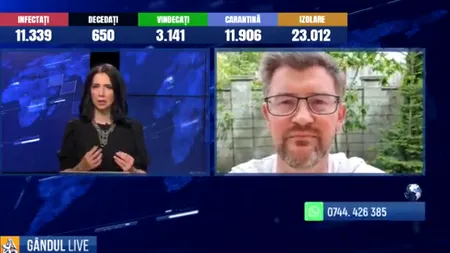 GÂNDUL LIVE. Pacientul 102 cu COVID-19 din Arad: Am sunat la ambulanță să scap de gura părinților. Durerea musculară seamănă cu o strânsoare de ghilotină