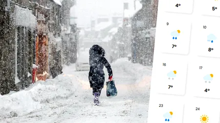 Cea mai rece primăvară în România. Ninsori și viscol - anunță meteorologii EaseWeather