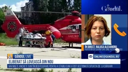 GÂNDUL LIVE. Raluca Alexandru, purtătorul de cuvânt al Spitalului Grigore Alexandrescu, despre starea adolescentei incendiate: Capul și gâtul sunt foarte arse / Prognosticul este foarte rezervat - VIDEO