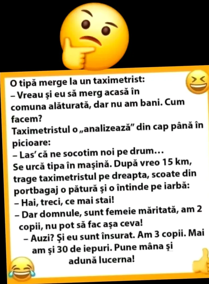BANCUL ZILEI | Tipa și taximetristul