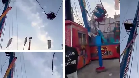 Panică într-un parc de distracții din Spania: Patru persoane rănite după ce cablul unui carusel s-a desprins
