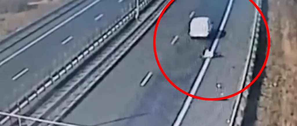 Ipoteză șocantă în incidentul de pe Autostrada A1: Bărbatul care a căzut dintr-o DUBĂ ar fi sărit singur