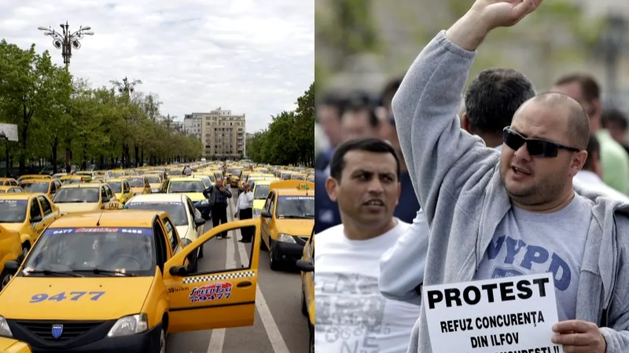 Taximetriștii au încheiat protestul de la Palatul Parlamentului și renunță la mitingul de miercuri 
