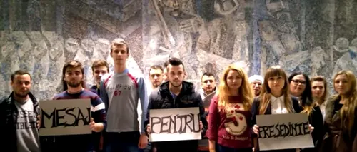 Mesajul studenților de la Universitatea de Vest Timișoara pentru președinte