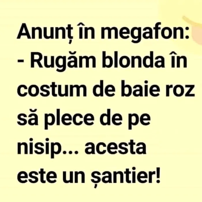 BANCUL DE LUNI | „Rugăm blonda în costum de baie roz să plece de pe nisip”