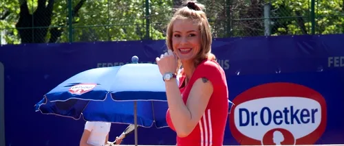 Roxana Ciuhulescu a disputat un meci demonstrativ de tenis la Dr. Oetker Junior Trophy