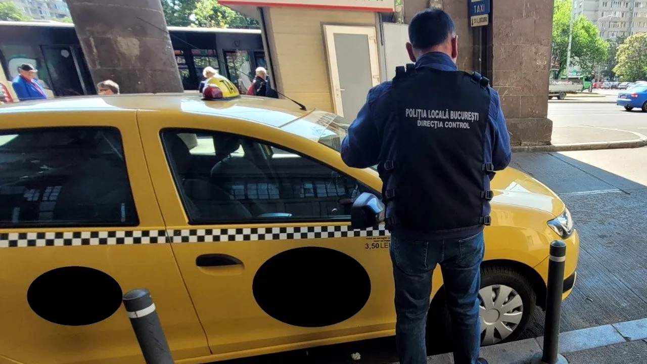 Razie printre taximetriștii de la Gara de Nord. Polițiștii au aplicat amenzi usturătoare