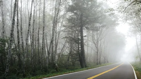 Centrul INFOTRAFIC anunță vizibilitate redusă pe șosele din cauza ceții. Zonele afectate