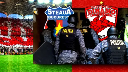 Percheziții la domiciliile unor suporteri ai CSA Steaua și Dinamo, după incidentele de la meciul cu UTA