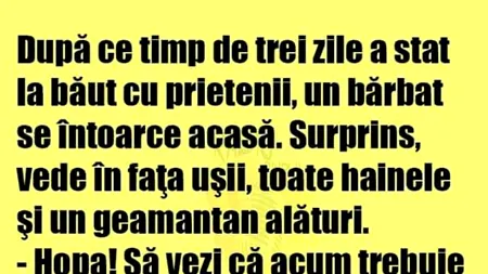 BANCUL ZILEI | Trei zile de băut