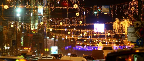 Aproape trei milioane de beculețe pentru sărbătorile de iarnă vor fi aprinse vineri în București