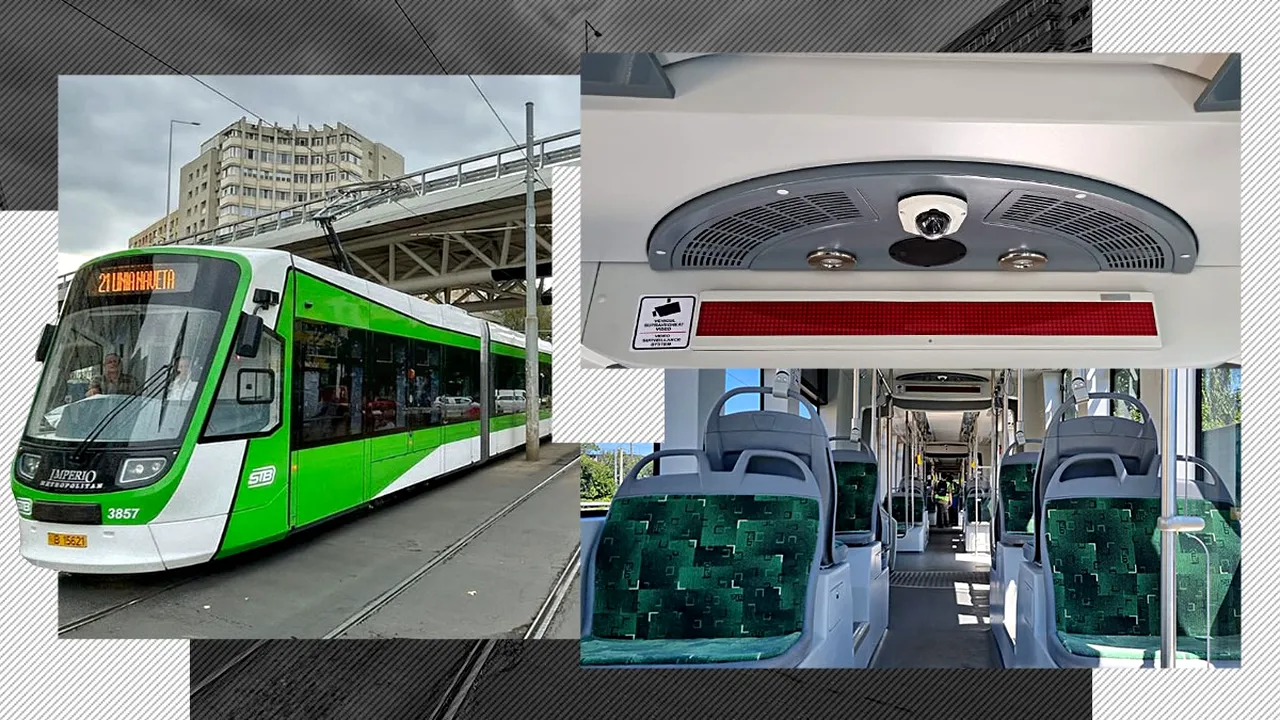 EXCLUSIV | Detaliul din tramvaiele Imperio care ar trebui să-i sperie pe vandali: „Avem imagini cu cei care au scrijelit pereții pe linia 21”
