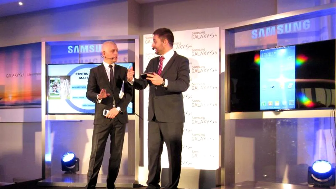 Samsung a lansat oficial în România Galaxy S4. Câte unitați vrea să vândă în țara noastra în acest an compania