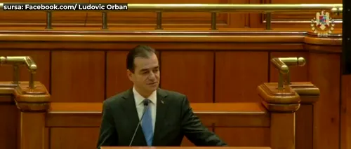 Tensiuni în Parlament. <i class='ep-highlight'>Orban</i> către Cîțu: „Cum să-i dai cuvântul lui Şoşoacă în locul meu?”