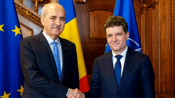 Nicușor Dan s-a întâlnit cu președintele Marii Adunări Naționale a Turciei. „Țările noastre poartă o responsabilitate specială pentru menținerea păcii”