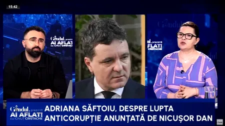 Adriana Săftoiu: „Cu serviciile e vorba de joc psihologic. Să-i fi venit lui Nicușor idee cu colaborarea cu serviciile?