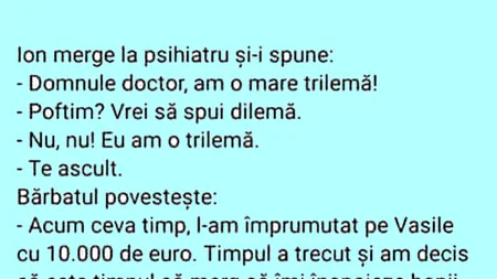 Bancul de vineri | Trilema lui Ion