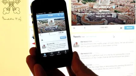 Contul de Twitter al Papei Benedict va fi închis definitiv imediat după prezentarea demisiei
