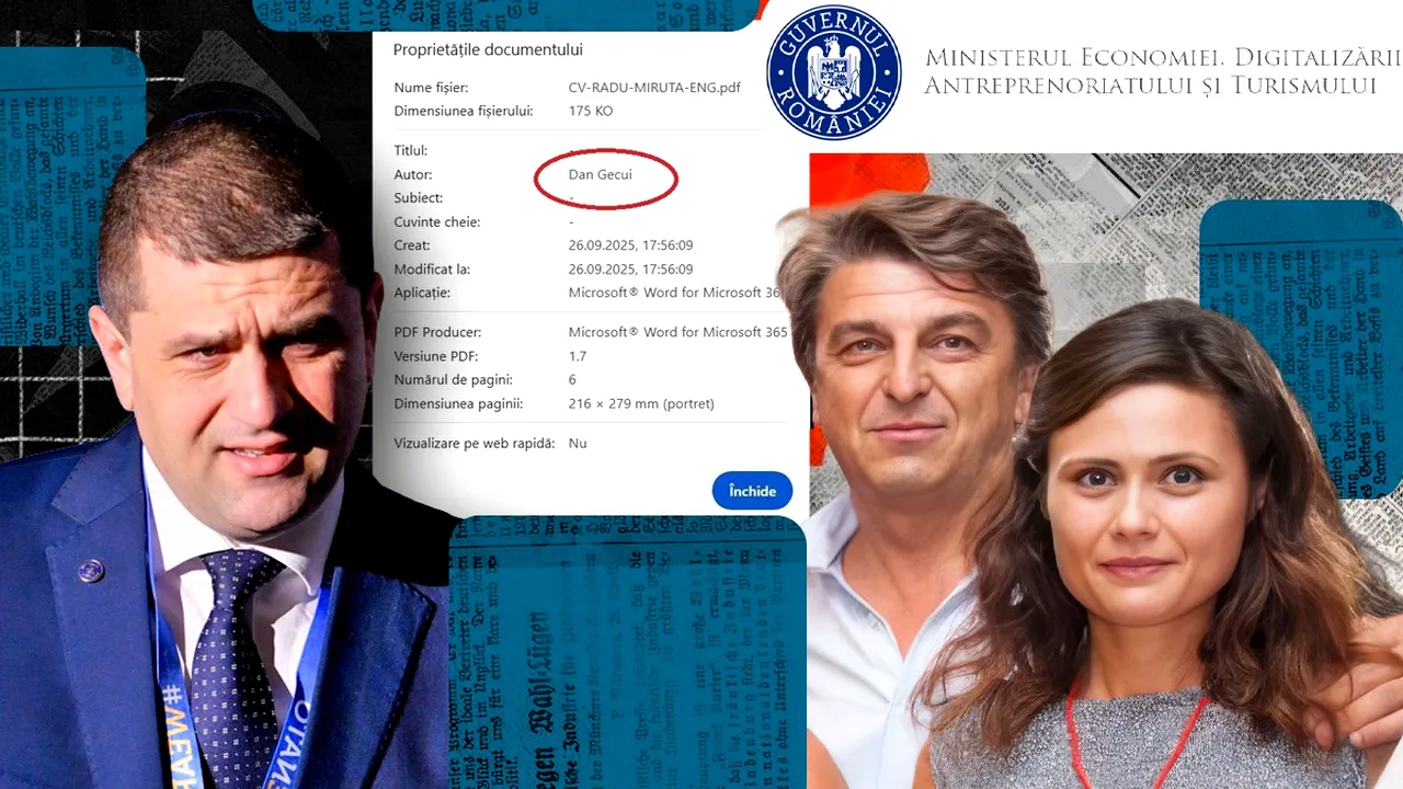 Ministerul Economiei a ajuns o afacere de familie sub șefia lui Miruță. CV-ul ministrului a fost redactat de soțul șefei de cabinet pe care Miruță o plimba pe banii străinilor și o numește în CA-uri bănoase. Soțul Ioanei Răduca nu are nicio calitate oficială