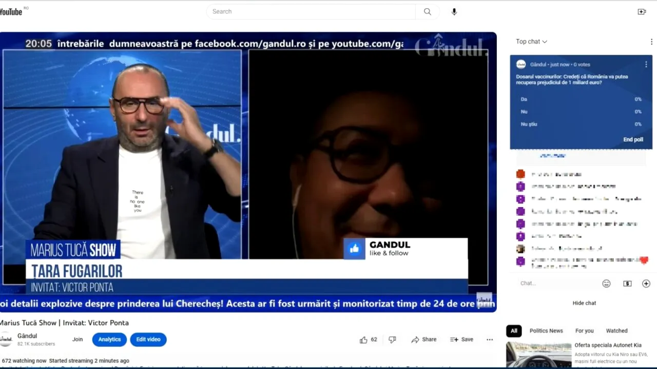 POLL Marius Tucă: „Credeți că România va putea recupera prejudiciul de 1 miliard de euro din dosarul vaccinurilor?”