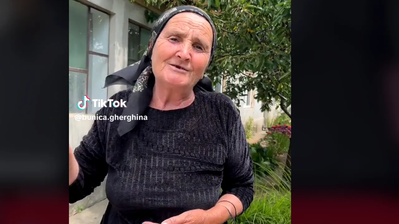 Bunica Gherghina, influencer pe TikTok. Câți bani câștigă pensionara care are aproape 630.000 de urmăritori: „E o sursă de venit mai bună ca pensia”