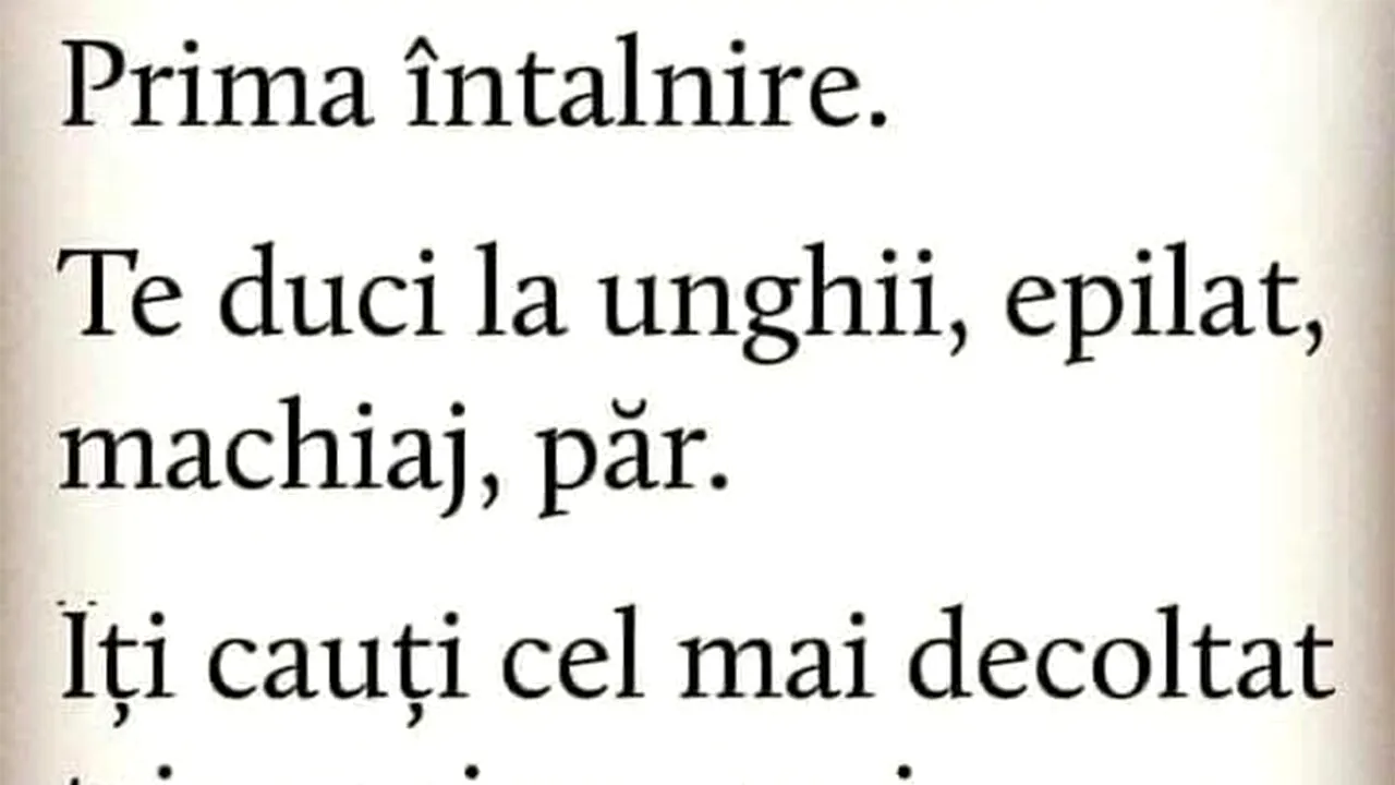 Bancul de duminică | Prima întâlnire