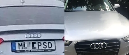 VIDEO. Momentul în care poliția RIDICĂ numerele cu M...EPSD. Șoferul cu plăcuțe anti-PSD s-a ales cu un DOSAR PENAL