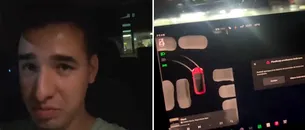 <span style='background-color: #2c4082; color: #fff; ' class='highlight text-uppercase'>VIDEO</span> Ce a făcut acest șofer de TESLA, după ce a rămas cu 0% baterie în București: „Chiar mi se pare foarte tare!”