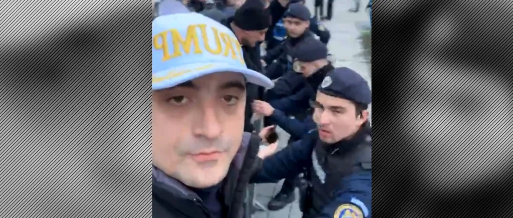 Congres PPE cu îmbrânceli la poartă / George Simion se ceartă cu jandarmii, la ROMEXPO / „Nehammer nu are ce căuta în România”