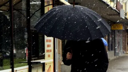 VREMEA. Alertă meteo de ploi și ninsori în toate regiunile