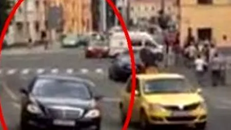 Accident în Sibiu. Totul a pornit de la mașina SPP parcată neregulamentar