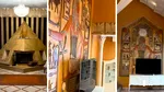 Casa sub formă de templu egiptean scoasă la vânzare.  Faraoni, piramide și simboluri antice. Ce preț are