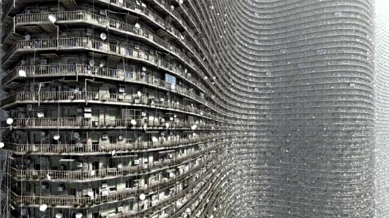 Blocul în care locuiesc 30.000 de oameni. Clădirea se numește Regent International și a fost construită, inițial, ca un hotel de lux