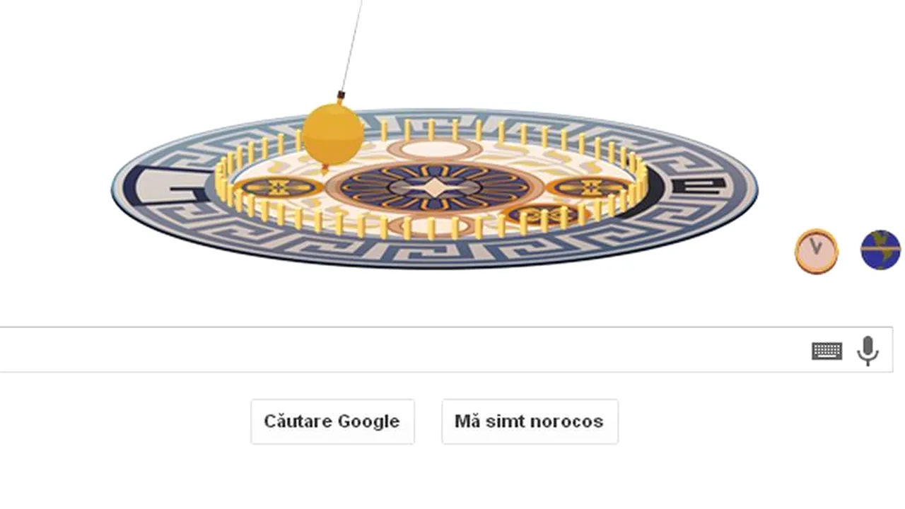 LÃ‰ON FOUCAULT, omagiat de Doodle. Pendulul lui FOUCAULT, invenția care l-a făcut celebru pe LÃ‰ON FOUCAULT