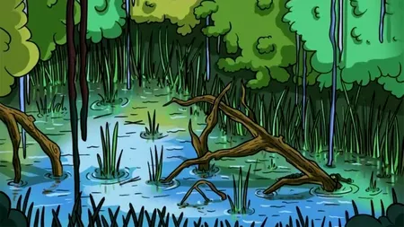 Iluzie optică virală | Doar un geniu poate vedea crocodilul din această fotografie, în maximum 15 secunde