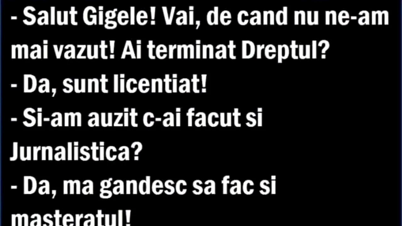 Bancul de joi | 