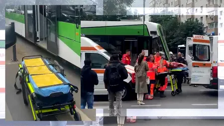 Incident grav într-un tramvai Imperio pe Șoseaua Ștefan cel Mare. „Două persoane, mamă și fiică, s-au lovit cap în cap”