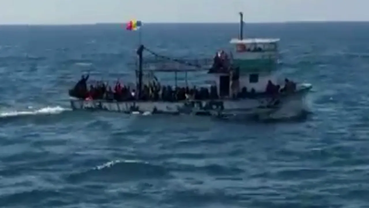 90 de imigranți, interceptați de polițiștii de frontieră români în  Mărea Negră