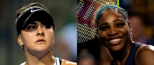 Meciul a două generații: Bianca Andreescu o va întâlni pe Serena Williams în finala turneului Rogers Cup
