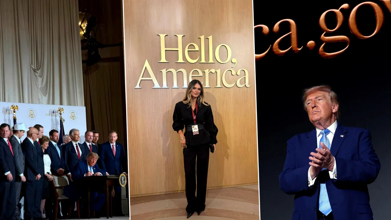 Tamila Cristescu, în primul rând la lansarea platformei AI a lui Donald Trump, alături de grei din industria tech