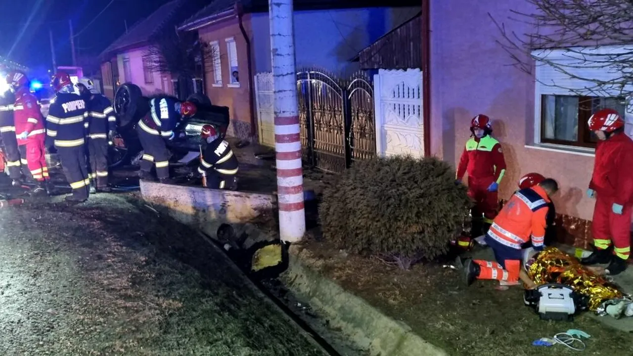 Un bebeluș și un tânăr au murit într-un teribil accident pe DN 14, în Sibiu