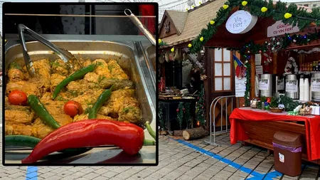 Prețuri ca în Cluj! Câți lei costă o porție de sarmale cu mămăliguță, în Târgul de Crăciun din București