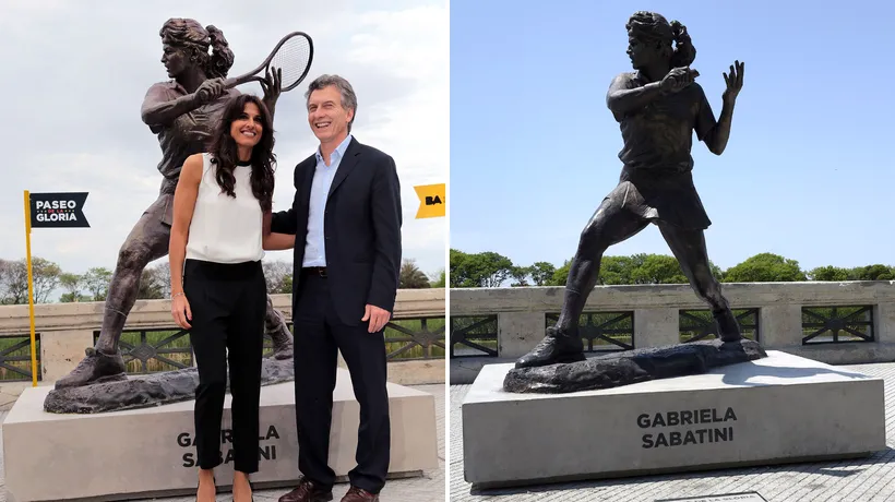 O statuie a Gabrielei Sabatini, vandalizată la Buenos Aires