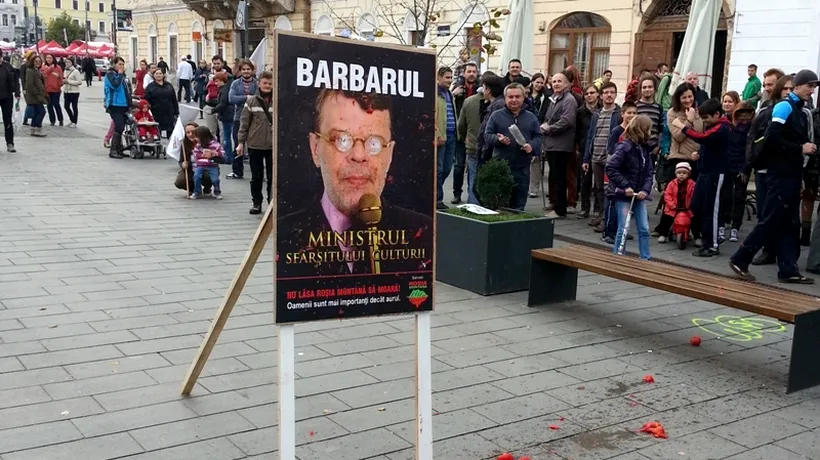 Peste 1.200 de persoane protestează la Cluj față de proiectul de la Roșia Montană