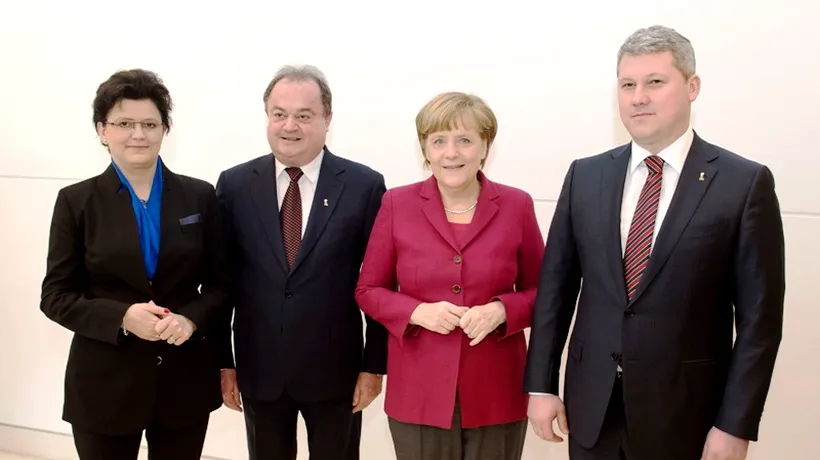 O delegație a PDL condusă de Blaga și Predoiu s-a întâlnit cu Angela Merkel la Berlin