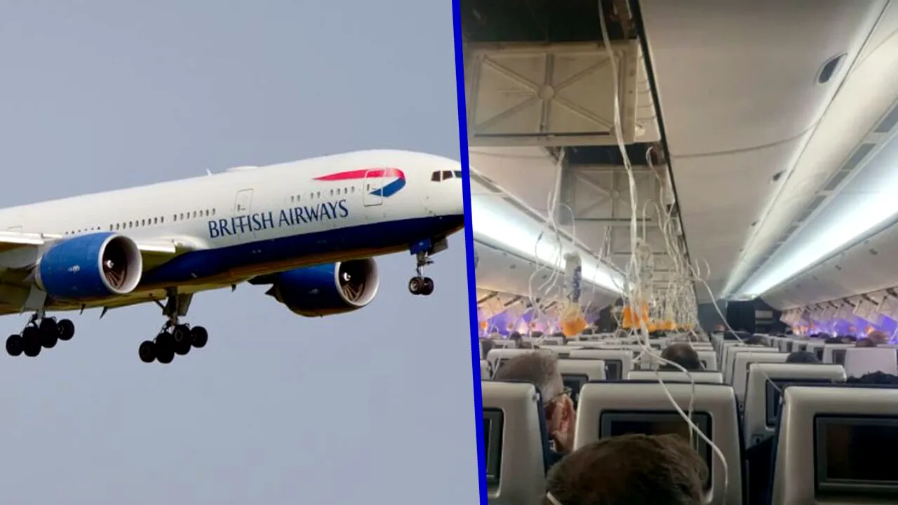 Momente de panică la bordul unui avion British Airways cu destinația Chicago. Măștile de oxigen s-au desprins, iar avionul a coborât 5.000 de metri