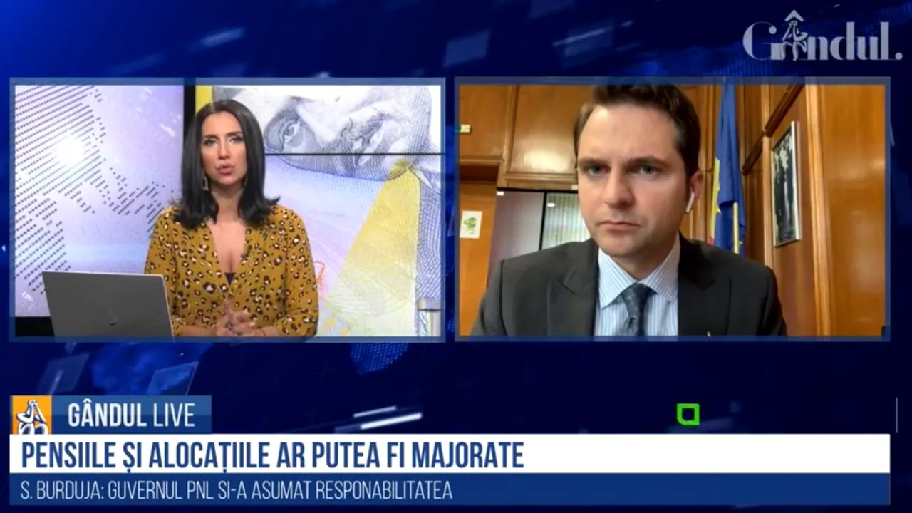 GÂNDUL LIVE. Burduja, secretar de stat la Finanțe: Aproape jumătate din deficit a fost cauzat de pandemie. / Ca să ai de unde să dai din buget, trebuie să produci